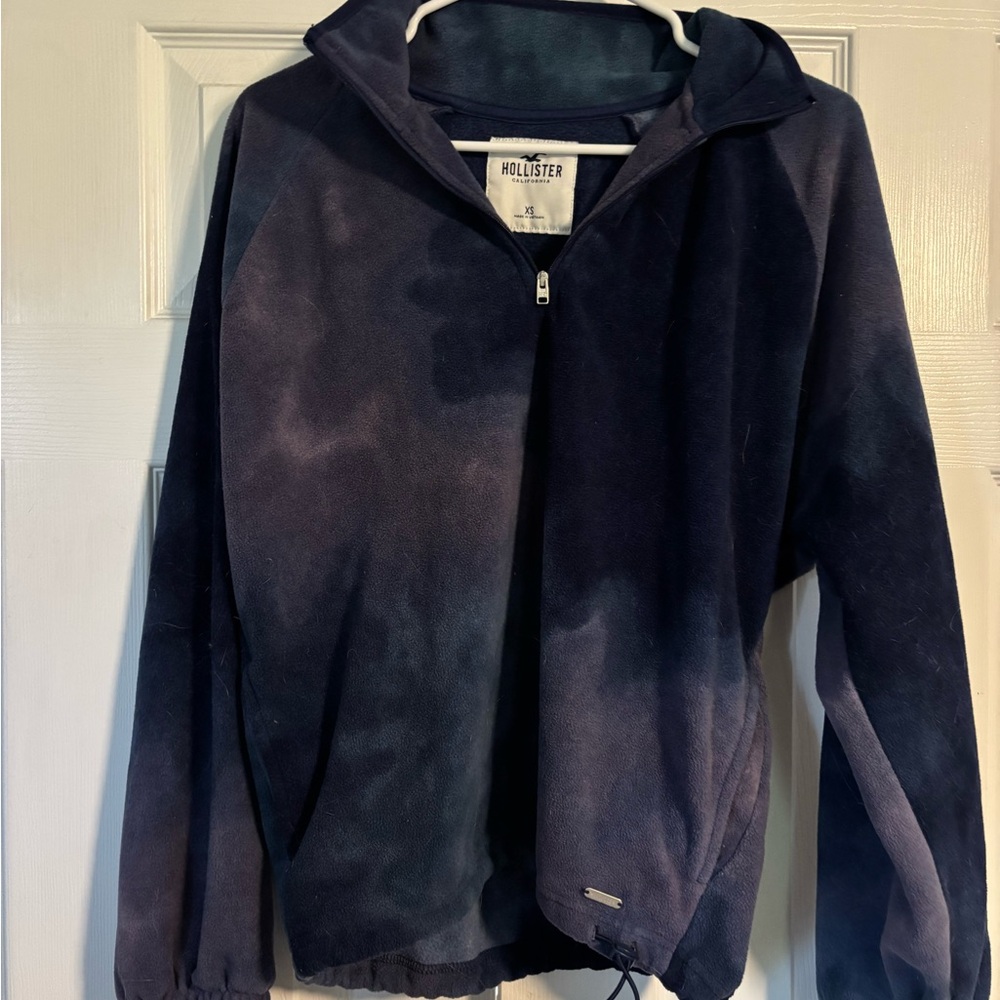 Hollister Navy Blue Fleece Jacket